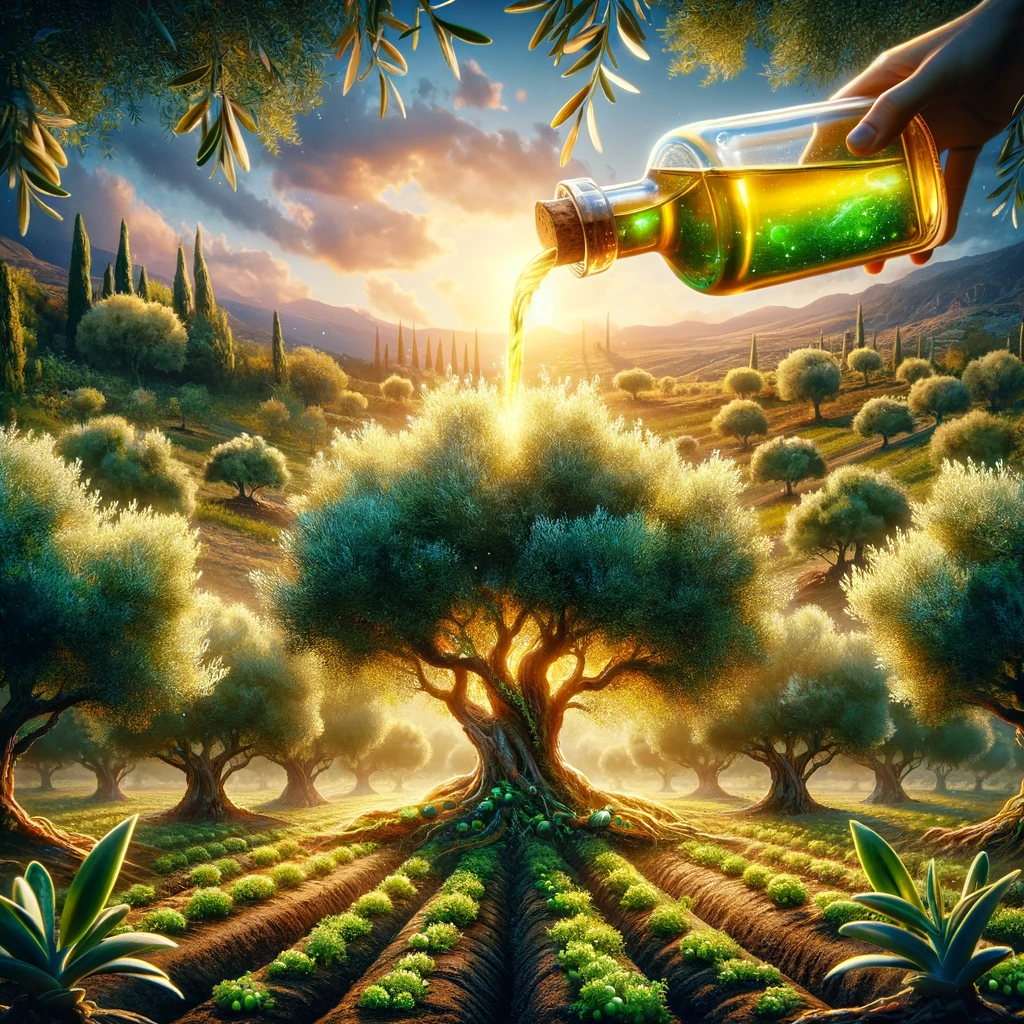 el cultivo de olivo con leonardita